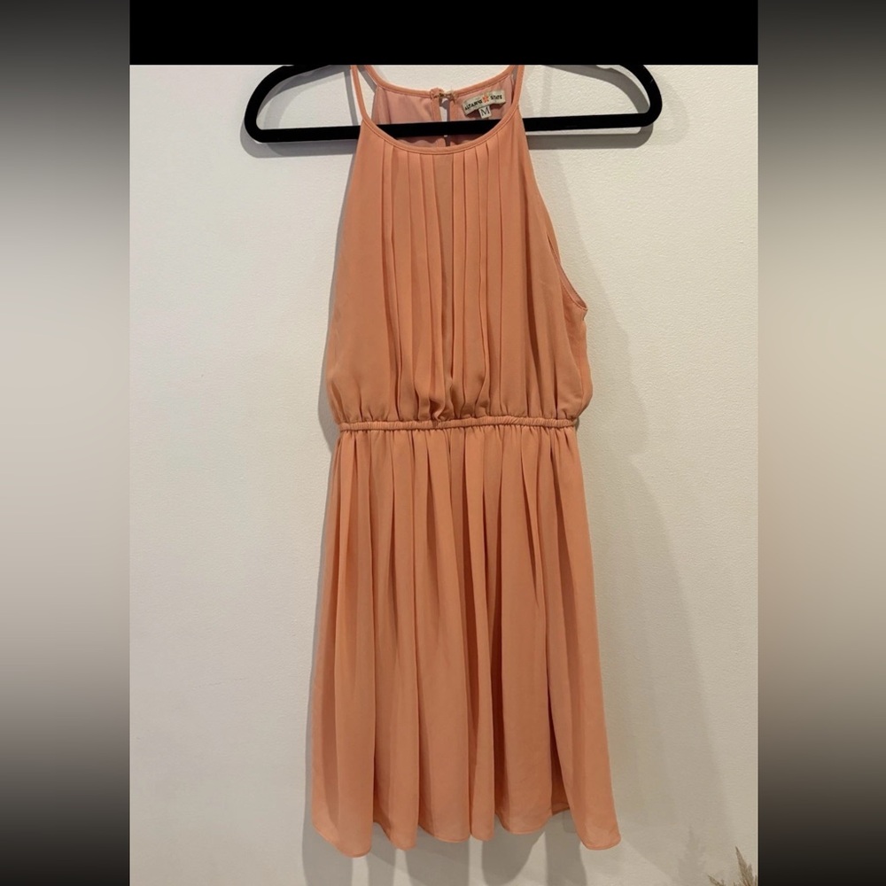 Altar’d state coral sleeveless lined dress woman’s size medium